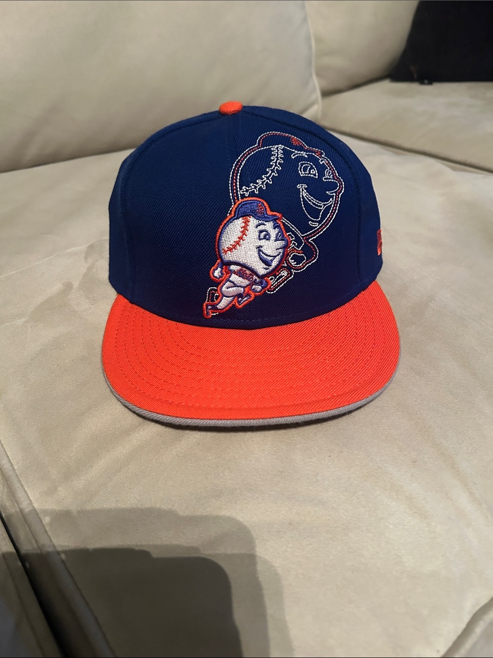 Double Mr Met fitted hat
